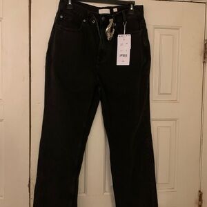 Classic Black Straight Leg Women's Jeans